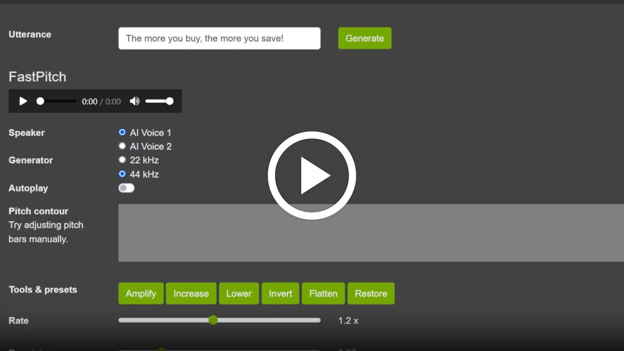Riva text-to-speech demo